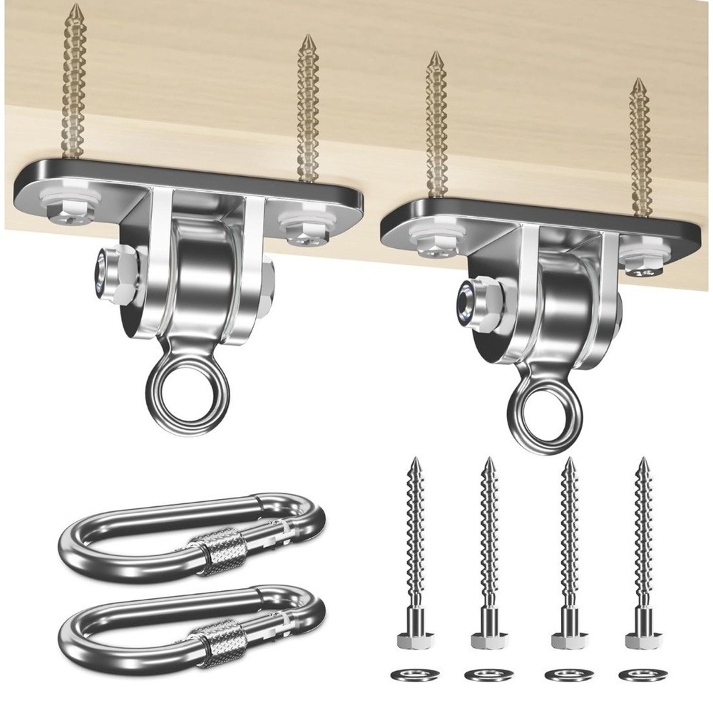 Swing Hangers for Wooden Beam, 2 Pack Stainless Steel 2400 LB Capacity Swing ...